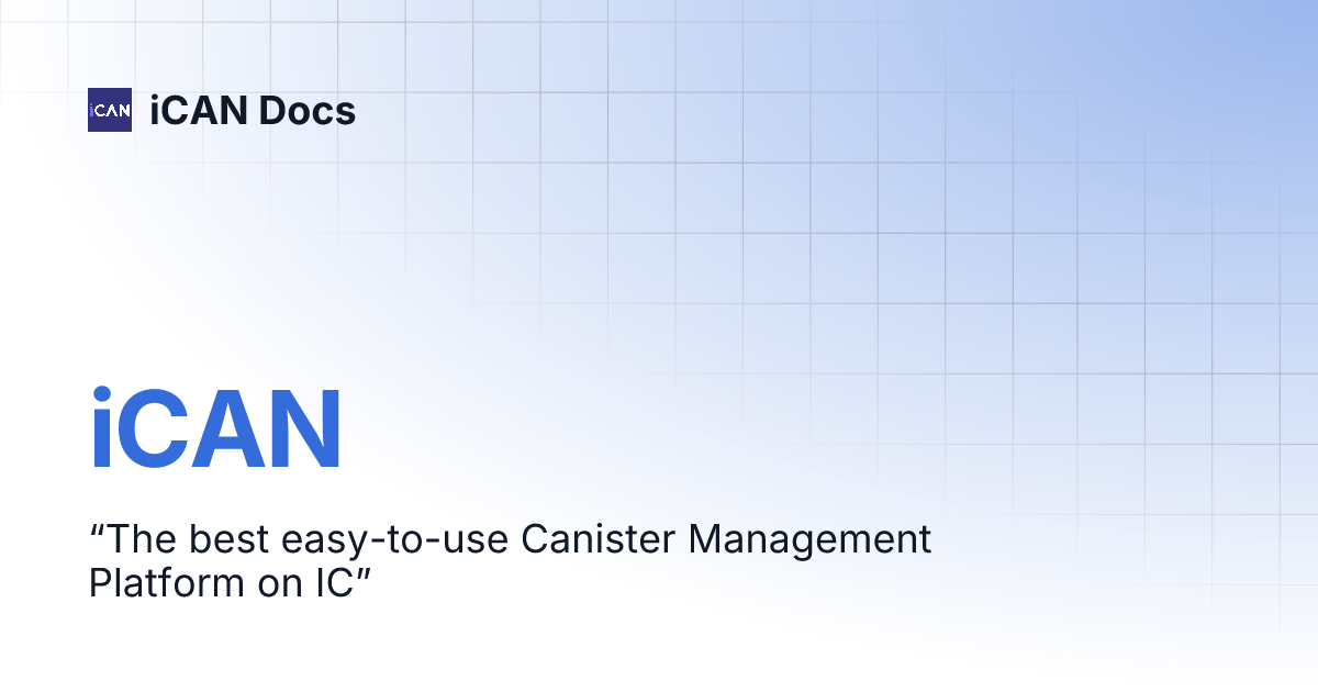 iCAN | iCAN Docs